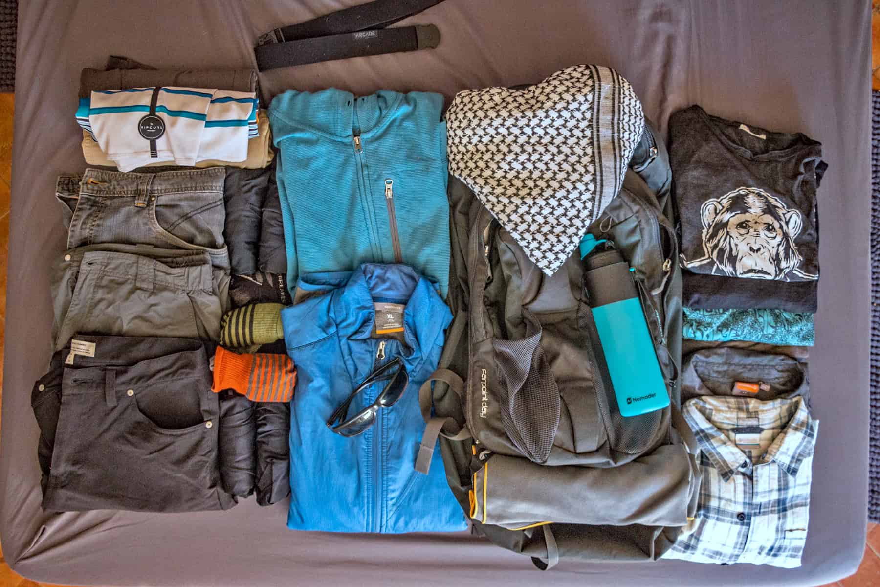 long trip packing list